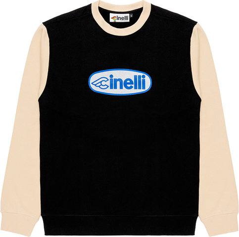 Cinelli Sudadera Oval Crewneck - black-white/M