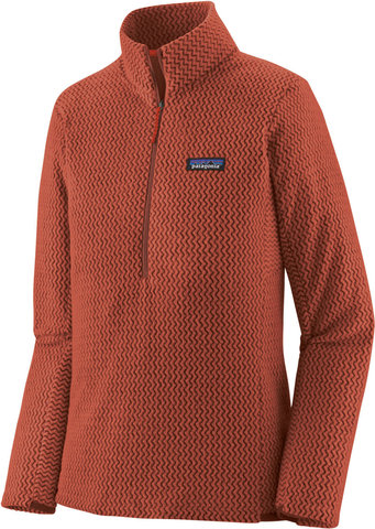 Patagonia Pull femme R1 Air Zip Neck - burnished red/M