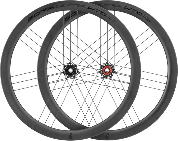 Campagnolo Bora Ultra WTO 45 C23 Special Ed. CL Disc 28" Wheelset - black-matte/28" set (front 12x100 + rear 12x142) Campa N3W