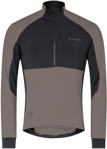 VAUDE Camiseta Mens Kuro Halfzip LS - coconut/M