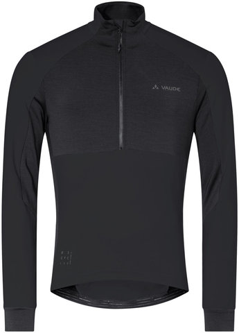 VAUDE Maillot Mens Kuro Halfzip LS - black/M