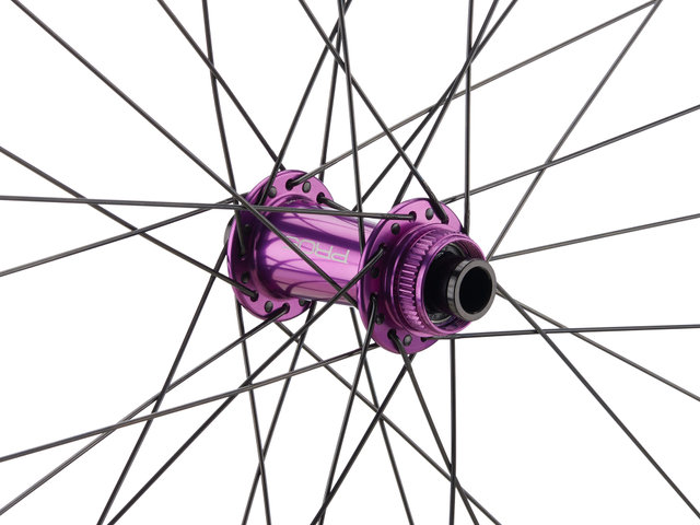 Hope Juego de ruedas Pro 5 + Fortus 30 SC Disc Center Lock 27,5" Boost - purple/27,5" set (RD 15x110 Boost + RT 12x148 Boost) Shimano