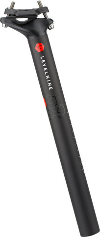 LEVELNINE Team Carbon Sattelstütze 350 mm - black/350 mm/12 mm/31,6 mm