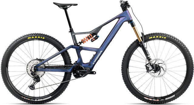 Orbea Rise LT M10 Coil Carbon 29" E-Mountainbike - tanzanite carbon view-carbon raw-matt/L