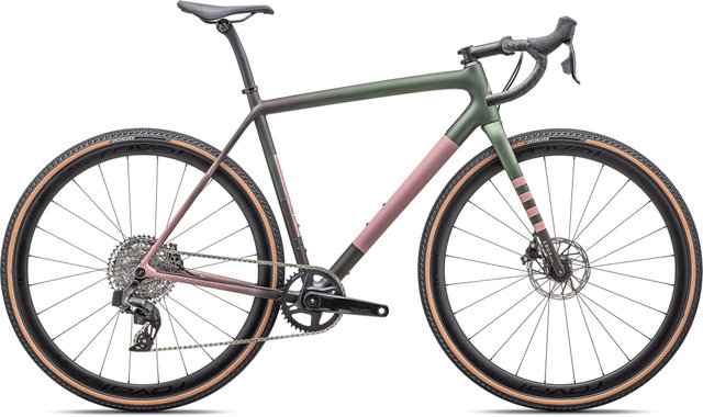 Specialized Bicicleta de Grava Crux Expert 28" - satin cypress metallic-doppio-dusky pink-champagne/54 cm