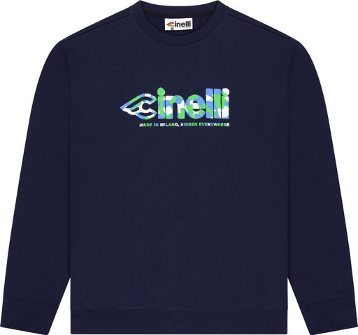 Cinelli Sudadera Global Cycling Crewneck - blue/M