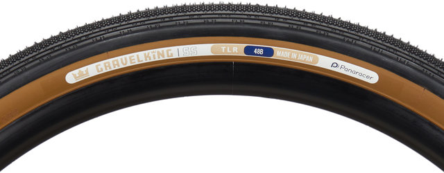 Panaracer GravelKing SS TLR 27.5" Folding Tyre Model 2024 - black-brown/27,5x1,90 (48-584)