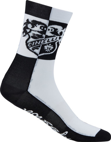 Cinelli Chaussettes Crest Pastori - black-white/39-42