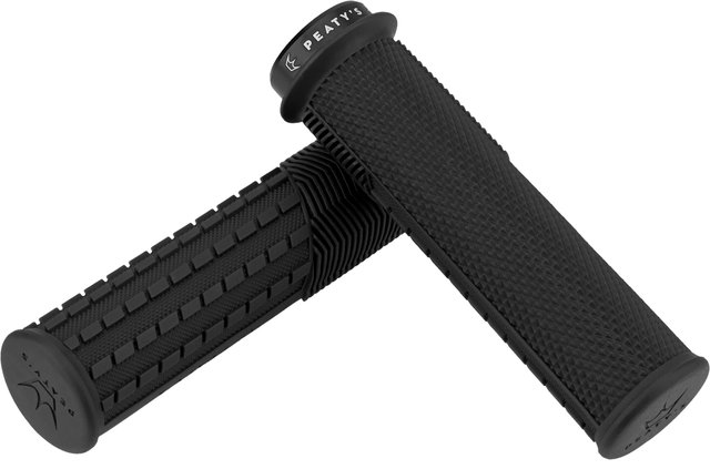 Peatys Monarch Grips Knurl Lock-On Handlebar Grips - black/thick