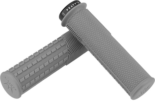 Peatys Monarch Grips Knurl Lock-On Handlebar Grips - slate/thick