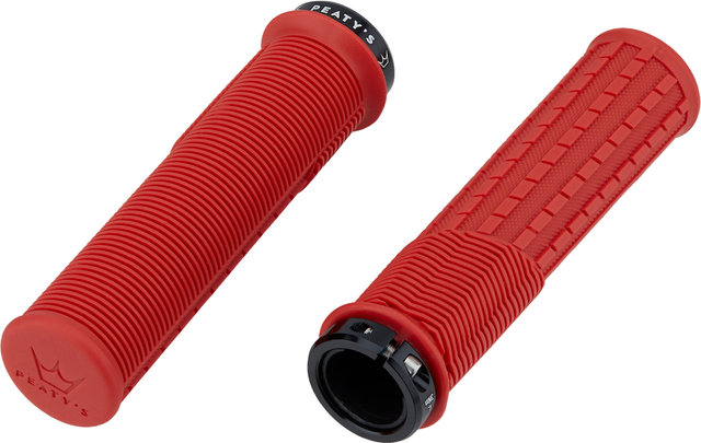 Peatys Monarch Grips Mushroom Lock-On Handlebar Grips - red/thin