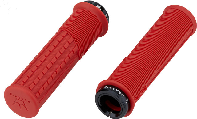 Peatys Monarch Grips Mushroom Lock-On Handlebar Grips - red/thick