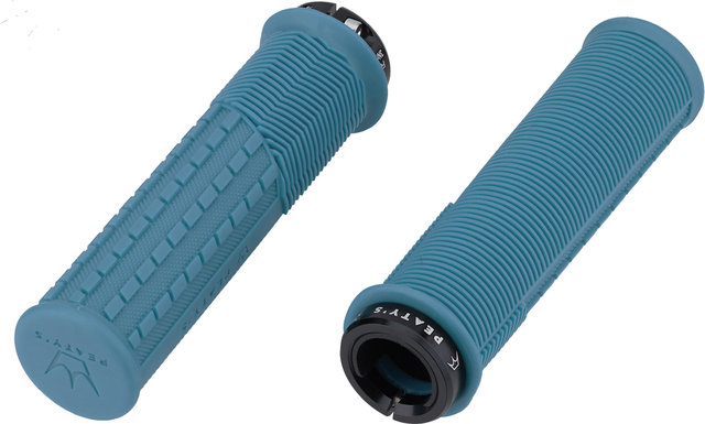 Peatys Monarch Grips Mushroom Lock-On Handlebar Grips - turquoise/thick