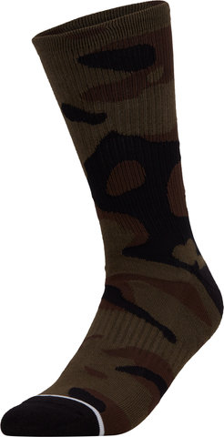 Fox Head Chaussettes Fox Camo Crew - green camouflage/43-47