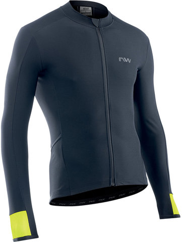 Northwave Maillot Fahrenheit à manches longues - black-yellow fluo/M