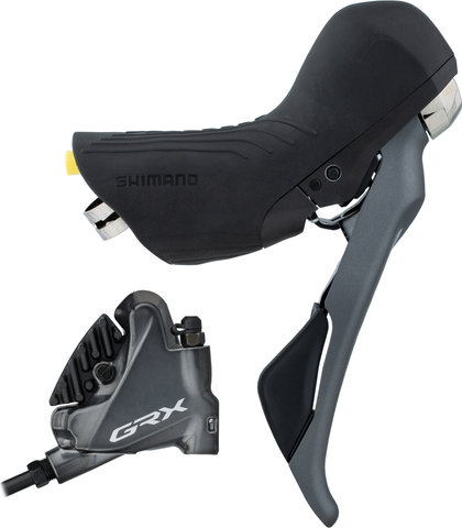 Shimano GRX Disc Brake BR-RX810 + ST-RX810 - OEM Packaging - black-grey/rear