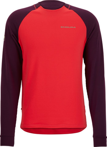 Endura SingleTrack Fleece Trikot - aubergine/M