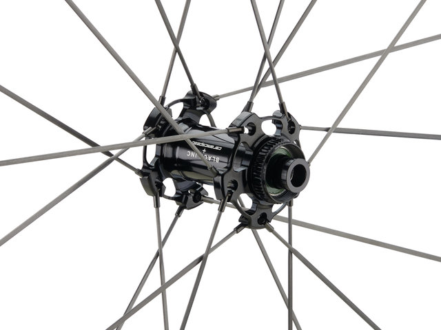 Black Inc 48/58 Disc Center Lock Carbon 28" Laufradsatz - black label/28" Satz (VR 12x100 + HR 12x142) Shimano