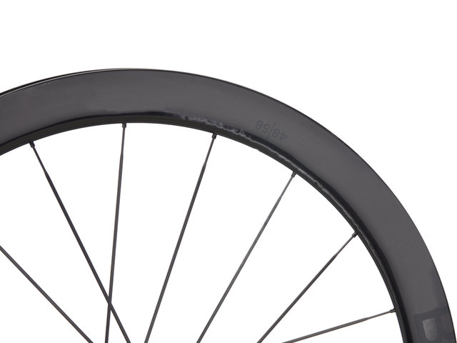 Black Inc 48/58 Disc Center Lock Carbon 28" Laufradsatz - black label/28" Satz (VR 12x100 + HR 12x142) Shimano