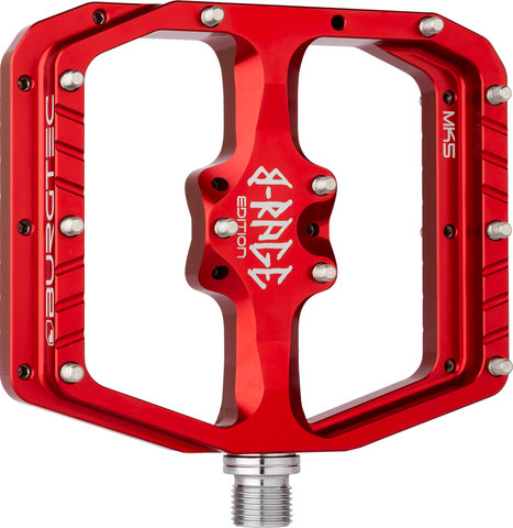 Burgtec Penthouse Flat MK5 B-Rage Edition Plattformpedale - race red/universal