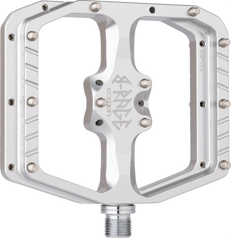 Burgtec Penthouse Flat MK5 B-Rage Edition Plattformpedale - rhodium silver/universal