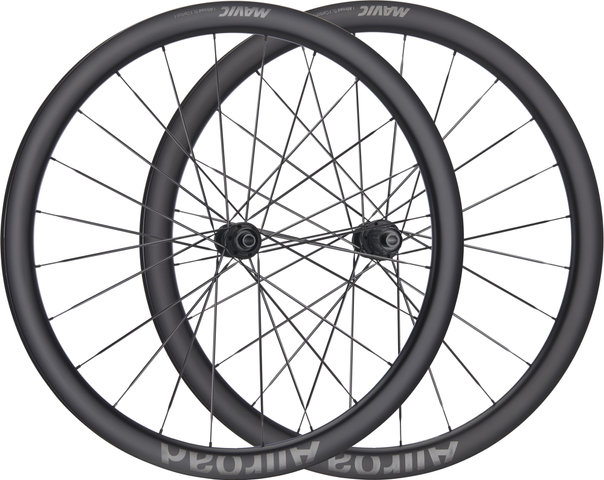 Mavic Ensemble de roues Allroad SL disque Center Lock carbone - noir/Set de 28" (avant 12x100 + arrière 12x142) Shimano