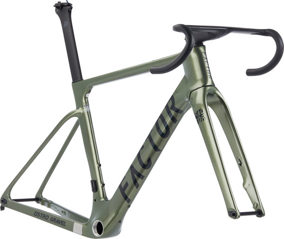 Factor OSTRO Gravel V.A.M. Disc Olive Green Carbon Rahmenkit - olive green/54 cm, T47a Micro Spline