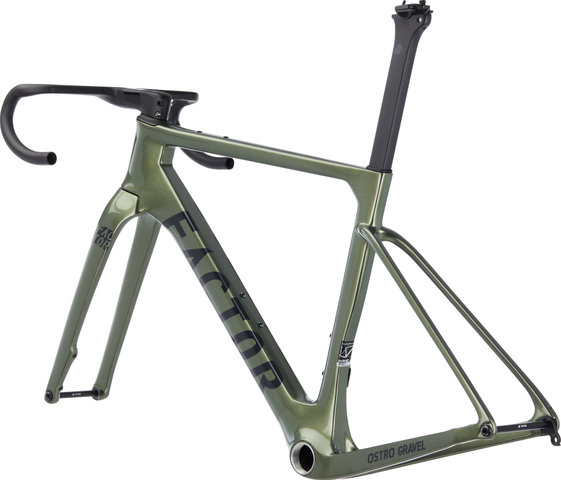 Factor OSTRO Gravel V.A.M. Disc Olive Green Carbon Rahmenkit - olive green/54 cm, T47a Micro Spline