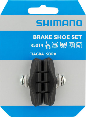 Shimano Bremsschuhe R50T4 für Tiagra, Sora - 5 Paar - schwarz