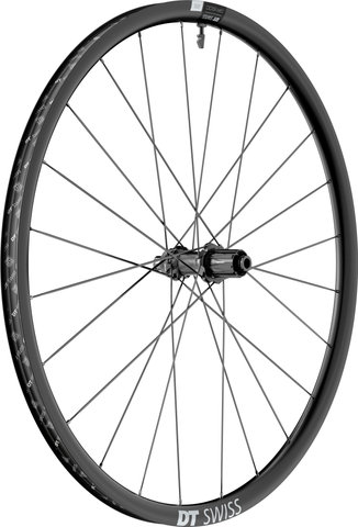 DT Swiss GR 1600 SPLINE Disc Center Lock Dynamo 28" Laufradsatz - schwarz/28" Satz (VR 12x100 Dynamo + HR 12x142) Shimano