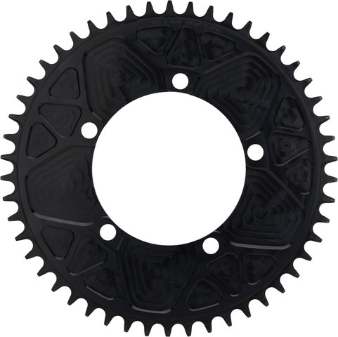 Garbaruk Aero Round Chainring 5-Arm 110 mm BCD - black/50 tooth