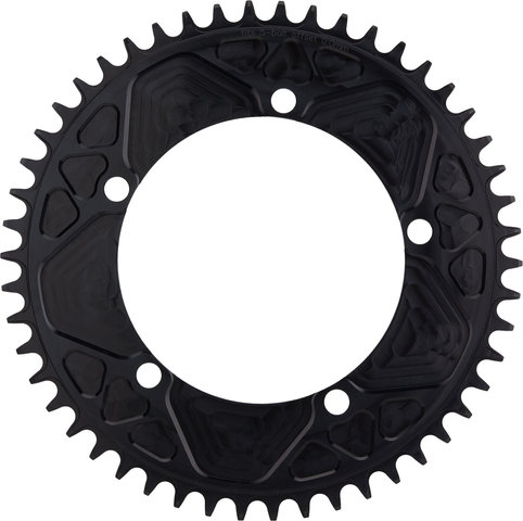 Garbaruk Aero Round Chainring 5-Arm 130 mm BCD - black/50 tooth