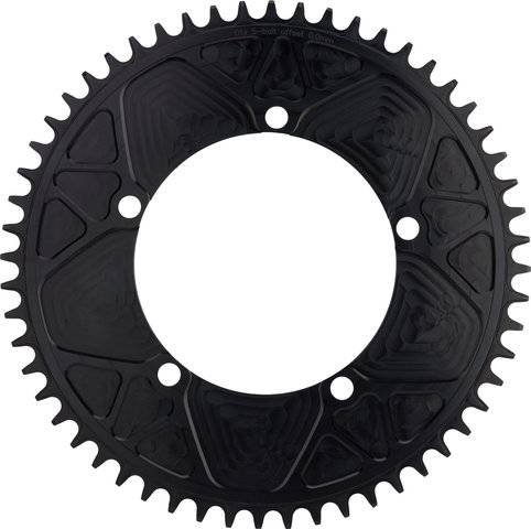 Garbaruk Aero Round Chainring 5-Arm 130 mm BCD - black/56 tooth