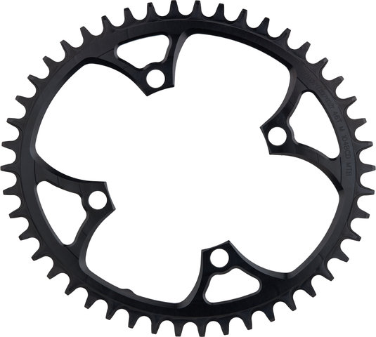 Garbaruk Oval Chainring 104 mm BCD Single Speed - black/46 tooth