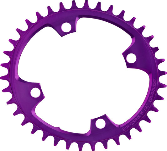 Garbaruk Oval Chainring 104 mm BCD Single Speed - violet/38 tooth