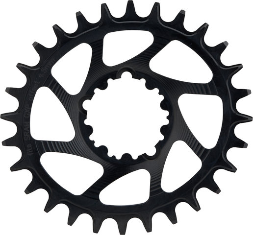 Garbaruk Oval Chainring GXP/DUB Boost Direct Mount Single Speed - black/28 tooth