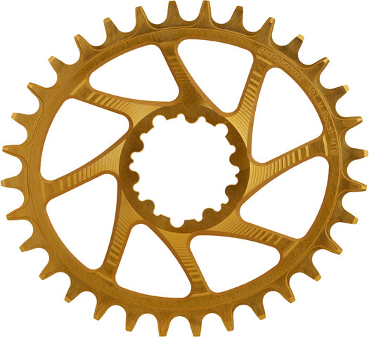 Garbaruk Oval Chainring GXP/DUB Boost Direct Mount Single Speed - gold/32 tooth