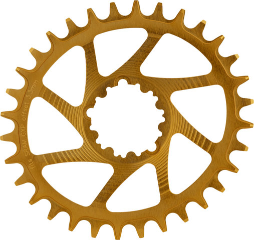 Garbaruk Oval Chainring GXP/DUB Boost Direct Mount Single Speed - gold/32 tooth