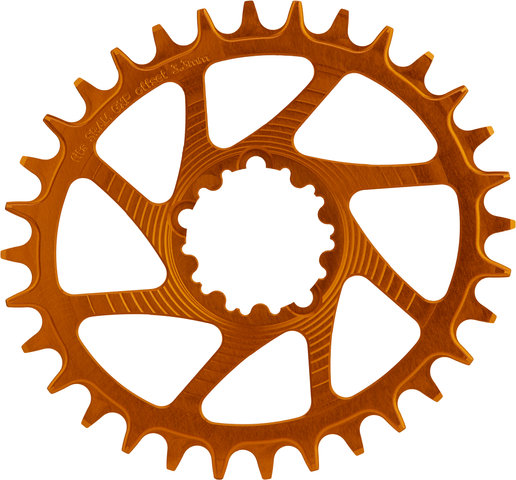 Garbaruk Oval Chainring GXP/DUB Boost Direct Mount Single Speed - orange/32 tooth