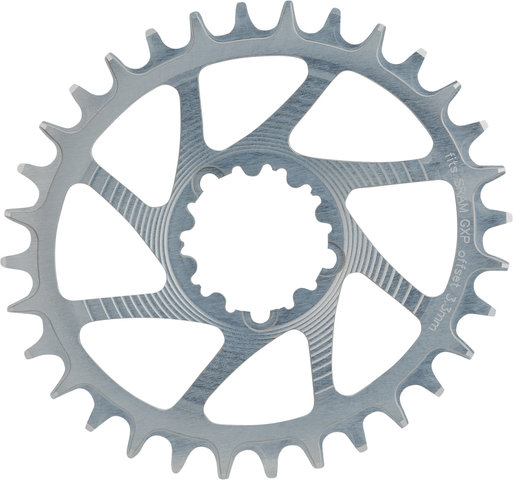 Garbaruk Oval Chainring GXP/DUB Boost Direct Mount Single Speed - silver/32 tooth