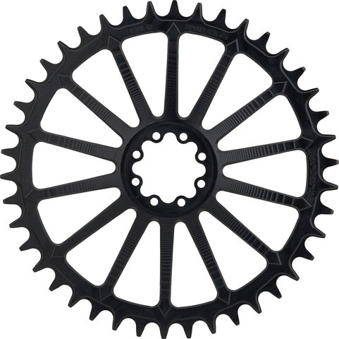 Garbaruk Round Chainring AXS Road/CX SRAM Direct Mount 8-Bolt Single - black/42 tooth