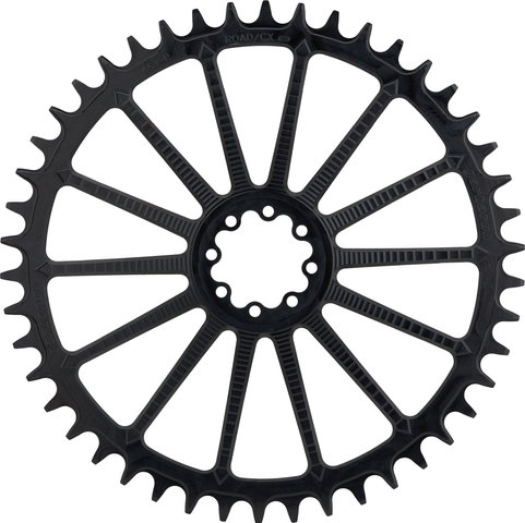 Garbaruk Round Chainring AXS Road/CX SRAM Direct Mount 8-Bolt Single - black/46 tooth