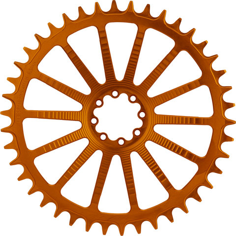 Garbaruk Round Chainring AXS Road/CX SRAM Direct Mount 8-Bolt Single - orange/42 tooth