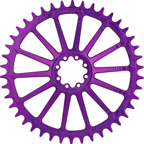 Garbaruk Round Chainring AXS Road/CX SRAM Direct Mount 8-Bolt Single - violet/42 tooth