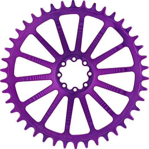 Garbaruk Round Chainring AXS Road/CX SRAM Direct Mount 8-Bolt Single - violet/42 tooth