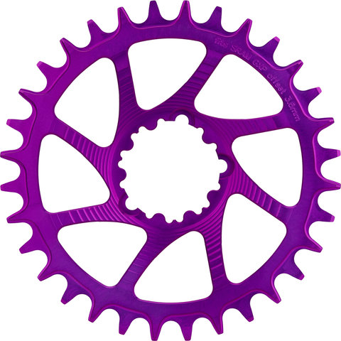 Garbaruk Round Chainring GXP/DUB Boost Direct Mount Single Speed - violet/32 tooth