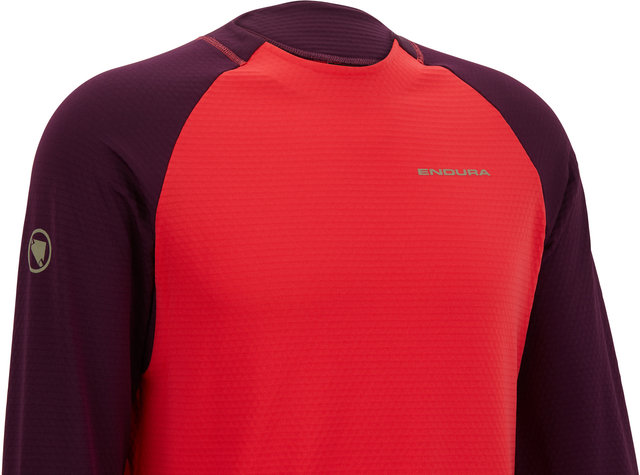 Endura SingleTrack Fleece Trikot - aubergine/M