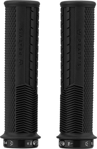 Peatys Monarch Grips Knurl Lock-On Lenkergriffe - black/thin