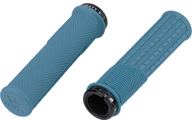 Peatys Monarch Grips Knurl Lock-On Lenkergriffe - turquoise/thin