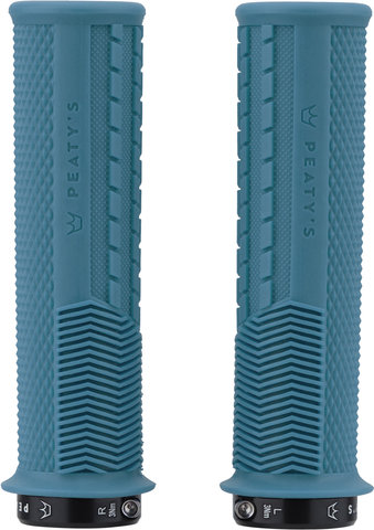 Peatys Monarch Grips Knurl Lock-On Lenkergriffe - turquoise/thick